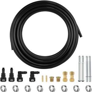 Mupera 25 Feet 5/16" Fuel Line Repair Kit - Upgraded Automotive 5/16 Fuel Line Kit, Nylon/Steel Fuel Line Replacement Kit for Cars and Trucks,AIRKIT-516