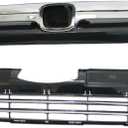 Upper Lower Chrome Grille for 2007-2009 Honda CR-V