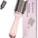 1300W Hair Dryer Brush,4 in 1 Blow Dryer Brush Anti-frizz Ceramic Titanium Barrel with ALCI Safety Plug Professional Salon Hot Air Brush for All Hair Types (Rosegold)
