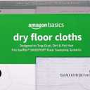 Amazon Basics Dry Sweeping Cloths for Floor Cleaning, Pet Hair, Dust, Dirt, Multi-Surface, Disposable, Fits Swiffer Sweeper Mop Heads, 64 Count