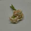 Floroom Ranunculus Artificial Flowers 18 Pcs Champagne Faux Silk Mini Ranunculus Bulk Fake Wedding Filler Flowers for DIY Cream Bouquets, Centerpieces, Bridal Shower Decorations & Arrangements