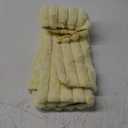 FUTEI Yellow Striped Decorative Throw Pillow Covers 14x14 Inch Set of 2,Square Spring Decorations Couch Pillow Case,Soft Cozy Faux Rabbit Fur & Velvet Back,Modern Home Decor for Bed