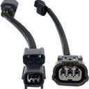 Micarun 2 Pcs LED DRL Adapter to Parking Light Adapter Wiring Harness Connector Pigtail Plug Fit for Honda Accord Headlight swap 2013-2015 4cyl with high-Beam DRL