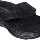Skechers VAPOR Foam Sandal Sayto 232894 Men's Flip Flops, Black Size 11