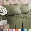 King Size 4 Piece Sheet Set - Comfy Breathable & Cooling Bed Sheets Set - Hotel Luxury Bedding for Women, Men, Kids, Teens, Boys & Girls - Deep Pockets, Soft and Wrinkle Free - Oeko-Tex - Sage Green