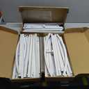 Fomcet Wedding Arch Backdrop Stand Set of 3 White Metal Arched Backdrop Stand 7.2FT & 6.6FT & 6FT Balloon Arch Frame for Wedding Ceremony Birthday Party Baby Shower Anniversary Decoration