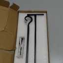 Heavy Duty Plant Hangers Outdoor- Hand-Forged Hanging Plant Brackets - 2 Pack 12 Inch Black Wrought Iron Wall Plant Hooks for Hanging Plants, Lanterns, Bird Feeders