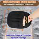 2PCS Pet Hair Removal Gloves, Large, Black