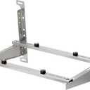 TURBRO Wall Mount Stand for Mini Split Ductless Air Conditioner Heat Pump System, Sturdy Stainless Steel Bracket w/Dual Cross-Bars, Support Condenser up to 550 lbs (7,000 - 24,000 BTU)