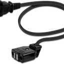 09982 Presto Deep Fryer Magnetic Power Cord, Replacement Part Black for FryDaddy and Granpappy Electric Fryers