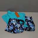 Arolina 3 Piece Swimsuits for Women Tankini Sets Modest Bathing Suits Plus Size Swimsuit Swimwear 2026 (X-Large, Blue Flowers)