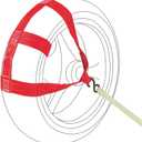 MOTO4U Universal Motorcycle Rear Wheel Tie down Strap in Red