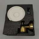 Wall Mounted Bathroom Tooth Brushed Cup Holder, Antique Brass Pattern Carving,Brushed Bronze