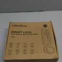 Ulecoce Fingerprint Keypad Deadbolt with Handle Set, Keyless Entry Door Lock, Door Locks for Front Door Lock Set, App Control, Auto Locking, Easy to Install, Oil Rubbed Bronze