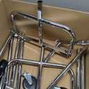 SONGMICS Clothes Rack with Wheels, Heavy-Duty Garment Rack with Extendable Hanging Rod, 286.6 lb Load Capacity, 17.7 x (43.3-59.1) x 64.1 Inches, Chrome-Plated, Silver UHSR11S