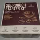 Superbaking Sourdough Starter Kit, 9" Round Banneton Bread Proofing Basket Set, Sourdough Bread Baking Supplies, Sourdough Tools with Silicone Bread Sling, Bread Making Tools, Baking Gifts