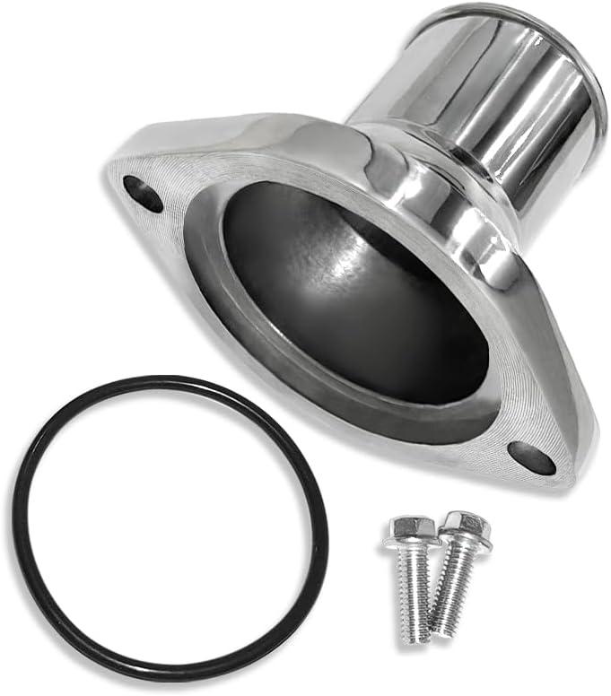 Straight Up Water Neck Thermostat Housing For Chevy LS Engines LS1 LS2 LS3 LS7 LS9 L76 L92 Polished Aluminum