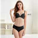 Womens Underwear Seamless Hipster Panties - No Show Low Rise Soft Stretch Bikini 6-Pack (S)