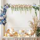 Over The Table Rod Stand with Clamps Adjustable Table Balloon Arch Stand for Party Wedding Anniversary, 34 to 98.43 Length, 30.25 to 47.25 Height(Color:Gold)