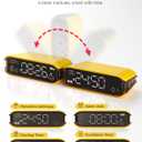 Digital Alarm Clocks for Bedrooms, Small Alarm Clock for Bedside, Loud Alarm for Heavy Sleepers, Adjustable Brightness, 12/24H, Pomodoro Timer