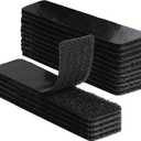 Sew on Hook and Loop Tape 2 Inch Wide,6.5 Feet NonAdhesive Back Hook and Loop Strips Sewing Fastener Fabric Fastener Non Adhesive Interlocking Tape Black