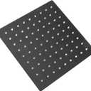 G1/2 Stainless Steel Rainfall Shower Head 360 Degree Rotatable Square Top Ceiling Mount Showerhead High Flow Bath Nozzle for Bathroom