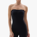 SHAPERX Strapless Shortie Bodysuit for Women Tummy Control Shapewear Seamless Sculpt Body Shaper with Removable Straps S/M