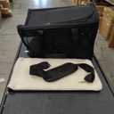 Soft Sided Cat/Dog Carrier, Collapsible Pets Travel Carriers for Pet/Puppy with Shoulder Strap & Removable Mat, Mesh Top Load Small Dogs/Cats Carry Bag Up to 17 Lbs TSA Airline Approved (Black, M)