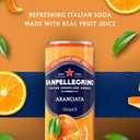 Sanpellegrino Italian Sparkling Drink Aranciata, Sparkling Orange Beverage, 24 Pack Of Cans (EXP 02/05/27)