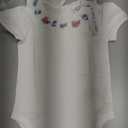 Janie and Jack Baby Girls' Baby Kitten Ruffle Collar Bodysuit (18 Months, White)