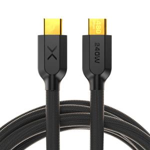 NOCO XGrid XC1: 240W USB-C to USB-C Cable  Type C Fast Charging Cord, USB-IF Certified, Smart E-Marker Chip, 480Mbps Data, UltraFlex Braided Nylon + Silicone Jacket, 3-Foot Durable Design