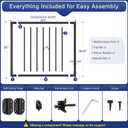 3ft x 36in Aluminum Deck Gate Kit with Self Closing Hinges & Latch