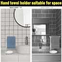 Stainless Steel L-Shaped Hand Towel Holder, SUS304 Bathroom Towel Rack with Thickened Base for Countertop Vanity (Brush Nickel)