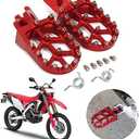 JFG RACING Dirt Bike Foot Pegs Motorcycle Footpegs Foot Pedals Rests CNC For CRF150R 07-23 CRF250R 04-23 CRF450R 02-23 CRF250L 12-21 CRF300L 21-23 CRF250X CRF450X CRF450RL CR125 CR250 Africa Twin Red