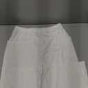 Women's Two-piece suit, White, With a 15-inch waist and 39-inch length. The length of the top is 27.5 Inches and the width is 19 inches.