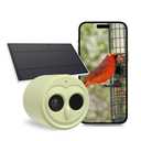 5G Bird Watching Camera, Hibird Smart AI Identify and Auto Capture 10000+ Bird Species IP66 Mini Wireless Watching Camera with Solar Panel, Ideal Gift for Birds Lover