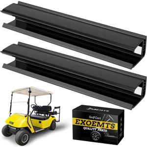 EZGO Golf Cart Windshield Mounting Side Clips, Rectangular Windshield Retaining Clips for EZGO TXT 1995-2013 Gas & Electric, fit 3/4" Side Struts Tube and 3/16" Thick Windshield