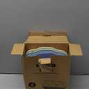 Vesici 8 Pcs Large 12 Inch Unbreakable Divided Plates for Kids Adults - Wheat Straw Tray - Microwave Dishwasher Safe - Reusable Plastic Compartment Plates(Pink, Blue, Beige, Green)