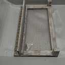 Comfify Rustic Jewelry Organizer  Wall Mounted Jewelry Holder w/Removable Bracelet Rod, Shelf & 16 Hooks  Perfect Earrings, Necklaces & Bracelets Holder  Rustic White