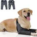 Dog Recovery Sleeves for Front Legs, Cone Collar Alternative, Waterproof & Washable, ACL/CCL Surgery Recovery, Abrasion Resistant, Prevents Licking & ScratchingHeather Gray,XXL
