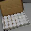 Homemory 24-Pack Flameless LED Tea Lights Candles Battery Operated, 200+Hour Fake Electric Candles TeaLights for Votive, Aniversary, Wedding Centerpiece Table Decor, Funeral, Halloween, Christmas (Warm White Glow  Ivory Body)