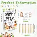 Outus Woodland Baby Shower Games Guess How Many Bears Sign 100 Guessing Game Cards 10 HB Pencils 1 Cute Bear Bottle for Guests Gender Reveal Party Favor(Cute Style)