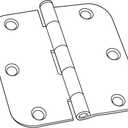 National Hardware N830-328 V512R5/8 Door Hinges in Satin Nickel, 3 pack,3-1/2 Inch