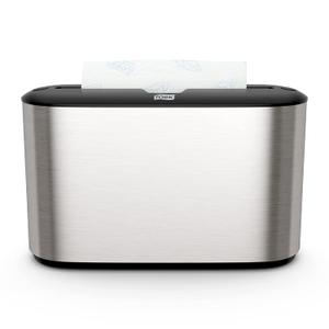 Tork Xpress Stainless Steel Paper Towel Dispenser Compact Design, Fits H2 Hand Towels, Ideal for Home Use Single Unit (302030)