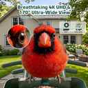 SV3C Smart Bird Feeder with Camera Solar Powered - 4K UHD Video Bird Feeder, AI Bird Identification Lifetime Free, 2.4G/5G Wi-Fi, Durable Metal, Backyard Birdwatching Gifts for Mom Dad & Bird Lovers
