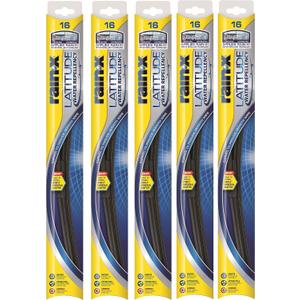 Rain-X 5079274-2-5PK Latitude 2-IN- 1 Water Repellency Wiper Blade, 16" (Pack of 5)