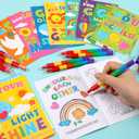 BenLouis 24 Pcs Bible Verses Mini Coloring Books Kids Christian Party Favors Small Activity Books Bulk for Kids Sunday School Religious Church Goodie Bags Stuffers Return Gifts Classroom Travel