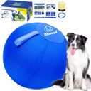 25 Large Herding Ball for Dogs: Herding Ball for Australian Shepherds - Dog Herding Toy for Border Collie, German Shepherds, Cattle Dogs, Blue Heelers (Bule)