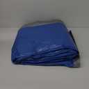 RAINDEWAY Tarps - 15x30 Feet, 5.5 Mil Thick, Multipurpose Waterproof Poly Tarp Cover with Metal Grommets and Reinforced Edges, Silver/Blue Large Tarp