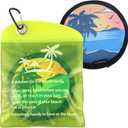 Sand Remover for Beach, Talc-Free Sand Removal Bag Pouch Wipe Off Mitts Brush Brush Beach Vacation Essentials Trip Must Haves Gifts Accessories for Family Kids Women Feet Swimsuits